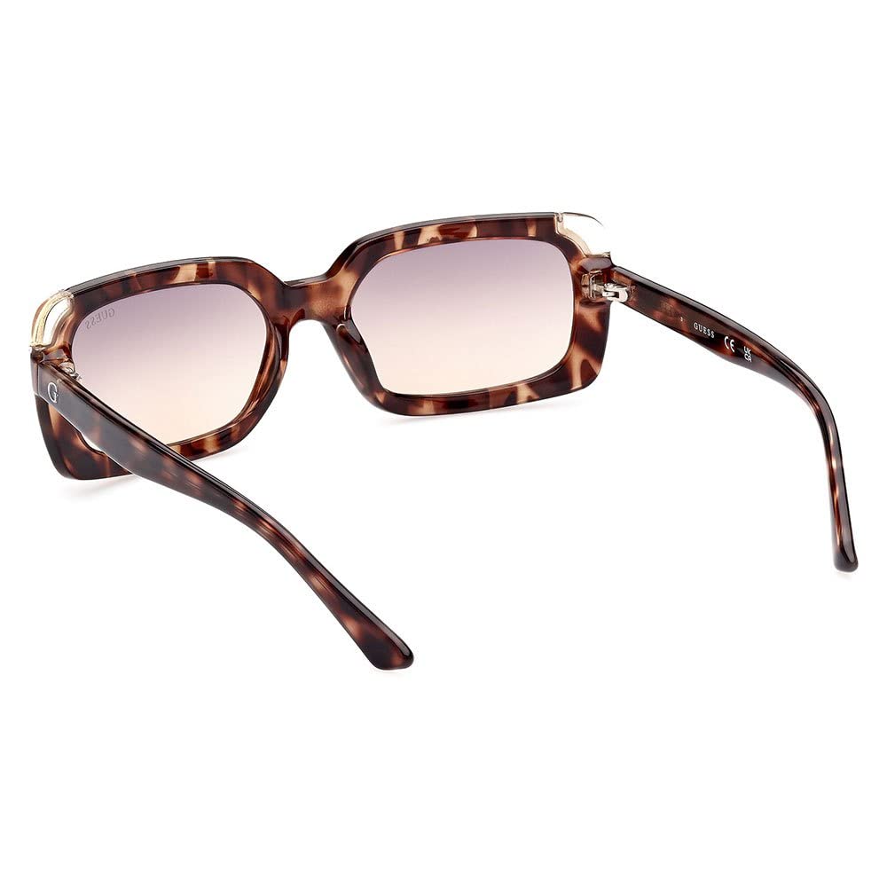 Guess Gu7841@5956B#, Havana/Other Rectangular Non-Polarized Sunglasses, Women's Regular, Havana/Other,Large, Brown