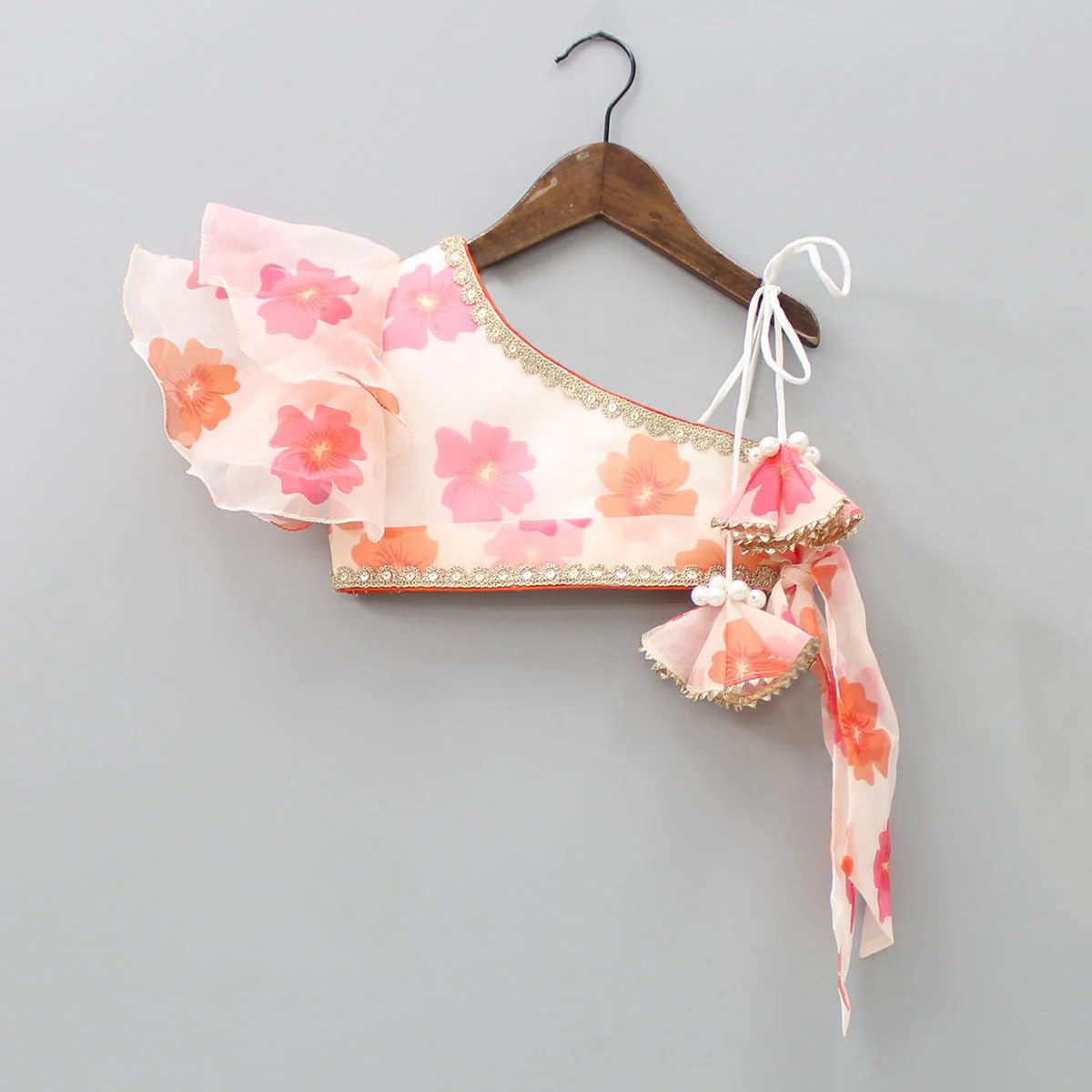 Tejam kids girls Traditional Indian Kids Outfit - Georgette Silk Multicolour Colors Girls Lehenga Choli Festive Fashion for Every Princess (3-4 Years, white)