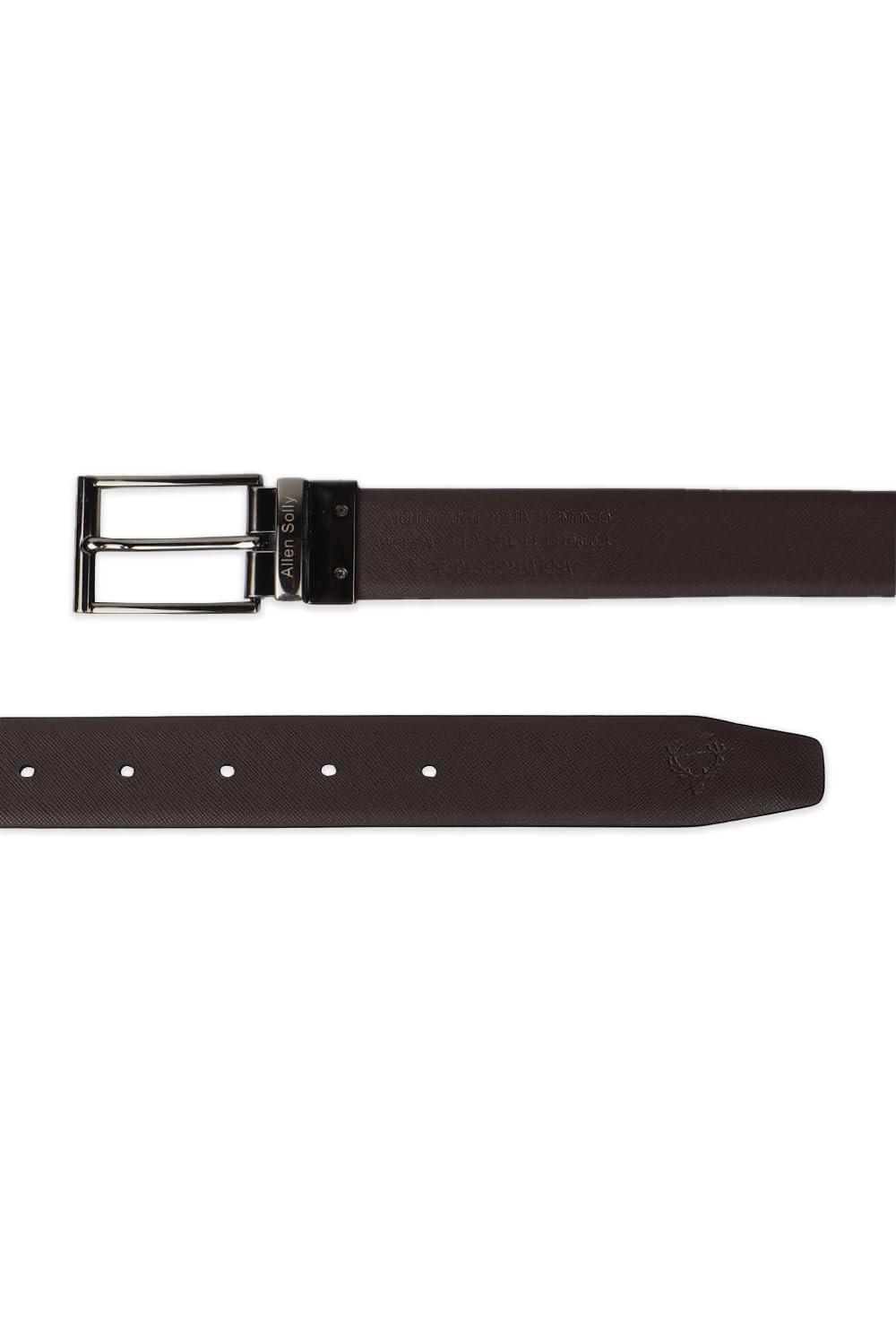Men Black Solid Formal Belt