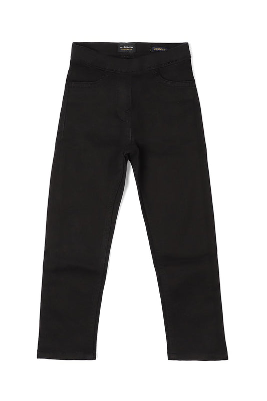 Allen Solly Girl's Regular Pants (AGDNEJEFN97974_Black