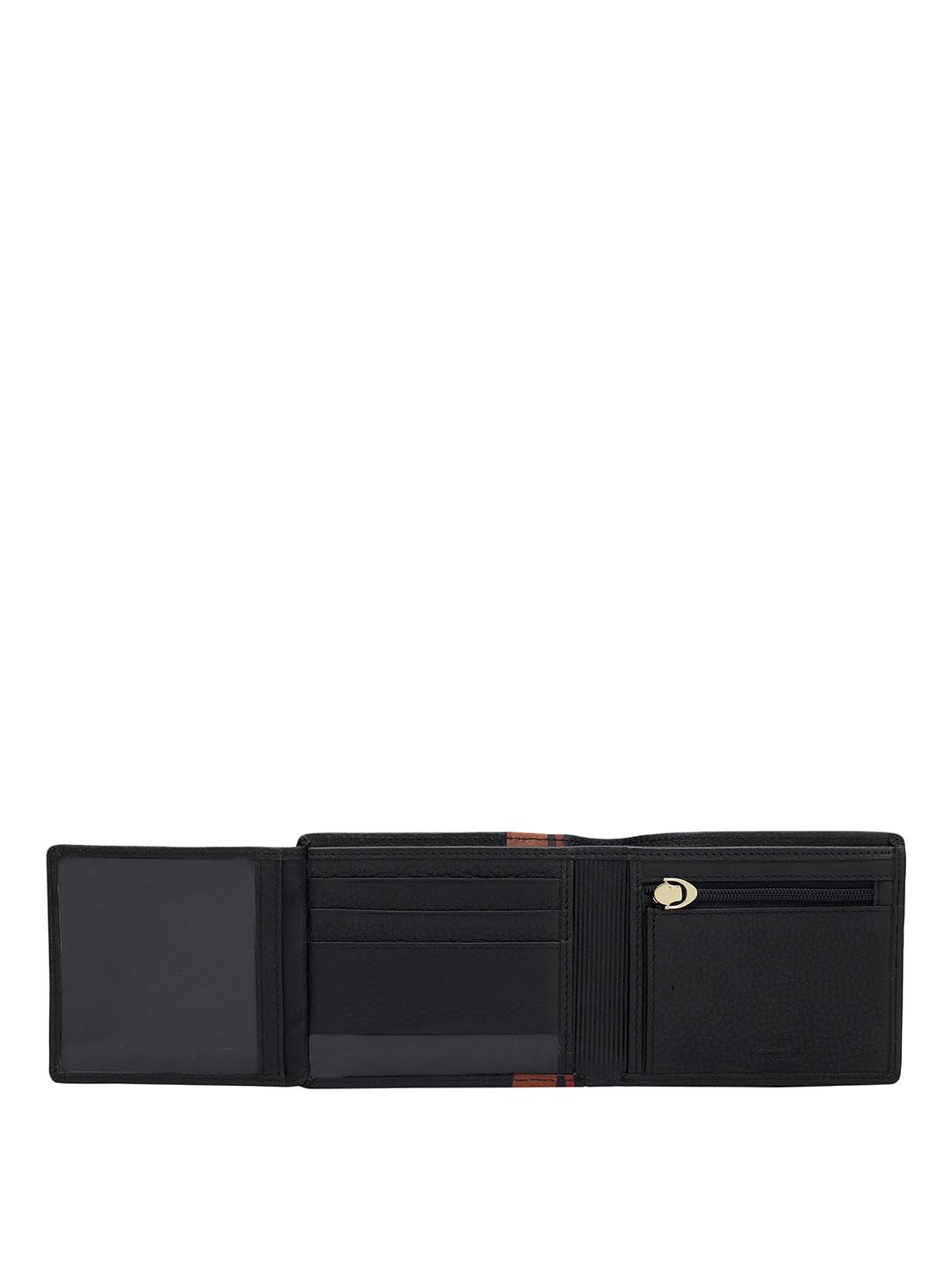 Da Milano Genuine Leather Black Bifold Mens Wallet (10227OL)