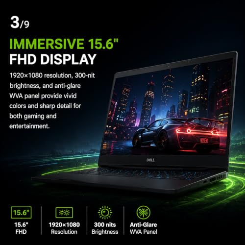 Dell G5 15.6" FHD 144Hz Gaming Laptop, Intel Core i7 (6 Cores, Up to 5.0GHz), 32GB RAM, 2TB SSD, NVIDIA GeForce RTX 2070 8GB, Wi-Fi, Bluetooth, USB-C, HDMI 2.0, Backlit Keyboard, SD Reader, Win 11