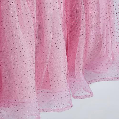 Hopscotch Girls Pink Sleeveless Floral Applique Sequin Gown for Age (2-3 Years)