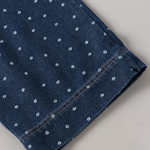 Hopscotch Girls Full Sleeves Blue 2-Pc Lace Embellished Jeans Set For Age (3-4 Years)