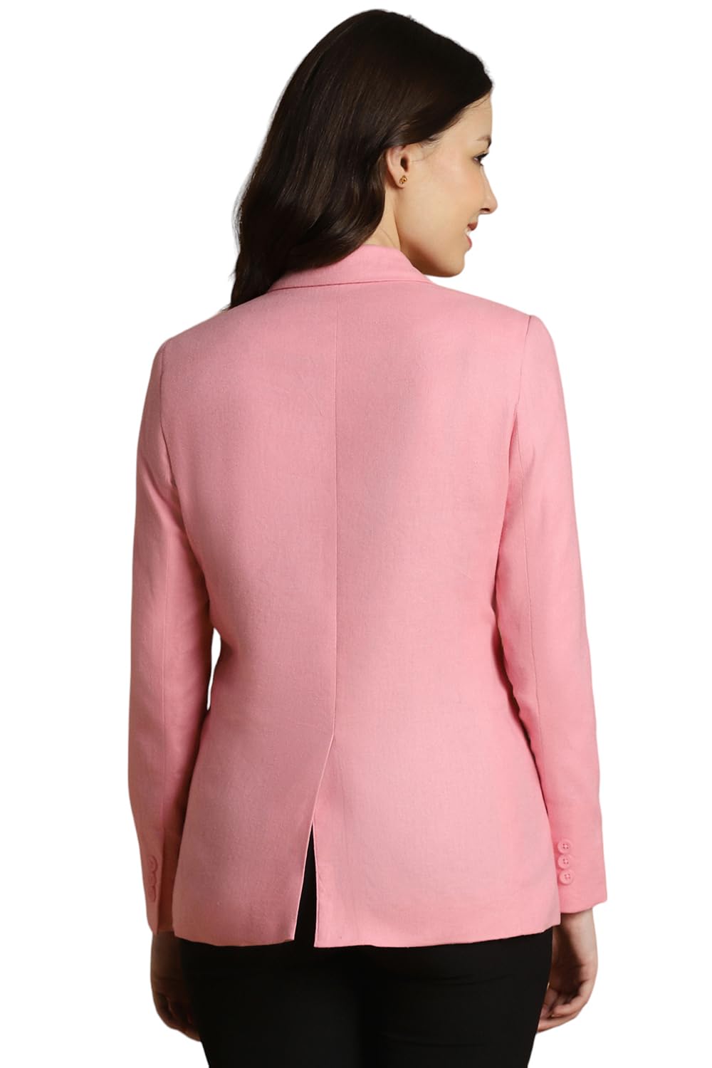 Allen Solly Women's Blazer (AHBZWRGFL93563_Pink_S