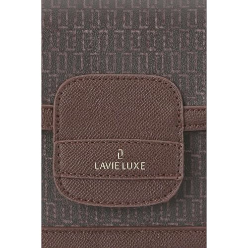 Lavie Mono Quad Synthetic Zipper Closure Women's Sling Bag (CHOCOLATE, MEDIUM)