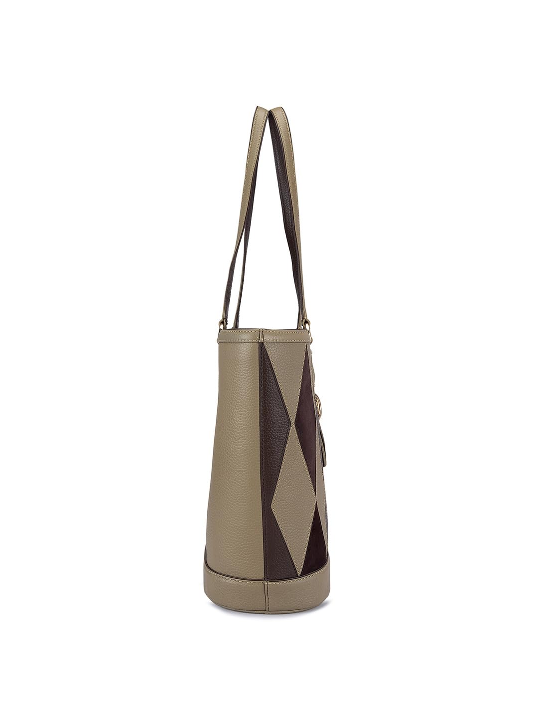Da Milano Women's Leather Tote Bag - Olive