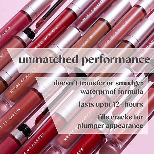 House Of Makeup Hydrating Liquid Lipstick | Nude Lipstick Shades | Comfy Liquid Lipsticks For Women | Everyday Nude Shade Lipstick | Liquid Matte Lipstick | 5 ml | (Honey Coral)