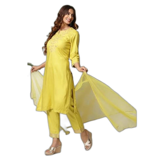 BIBA Women Rayon Salwar Suit Set