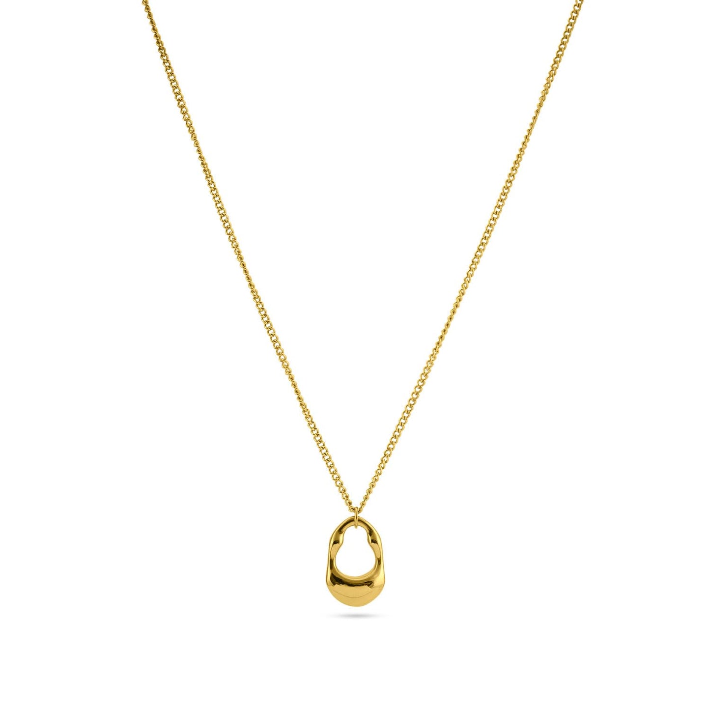 PALMONAS Liquid Gold Heart Necklace for Women - Waterproof & Anti-Tarnish Jewellery, Gift For Girls & Women