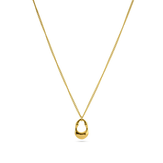 PALMONAS Liquid Gold Heart Necklace for Women - Waterproof & Anti-Tarnish Jewellery, Gift For Girls & Women