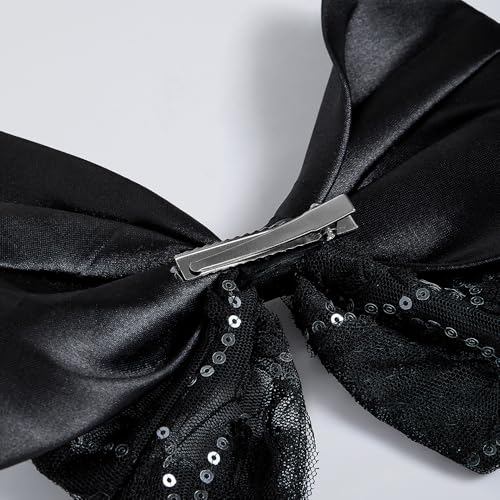 Hopscotch Girls Black Sleeveless Sequined Floral Party Dress for Age (4-5 Years)