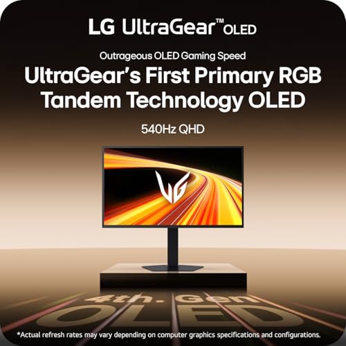 LG 27GX790B-B OLED Ultragear QHD (3440x1440), Dual Mode (QHD 540Hz/HD 720Hz), 0.02ms, TrueBlack 500, 1.07B Colors, NVIDIA G-Sync Compatible, AMD FreeSync Premium Pro, HDMIx2, DP, USB-C