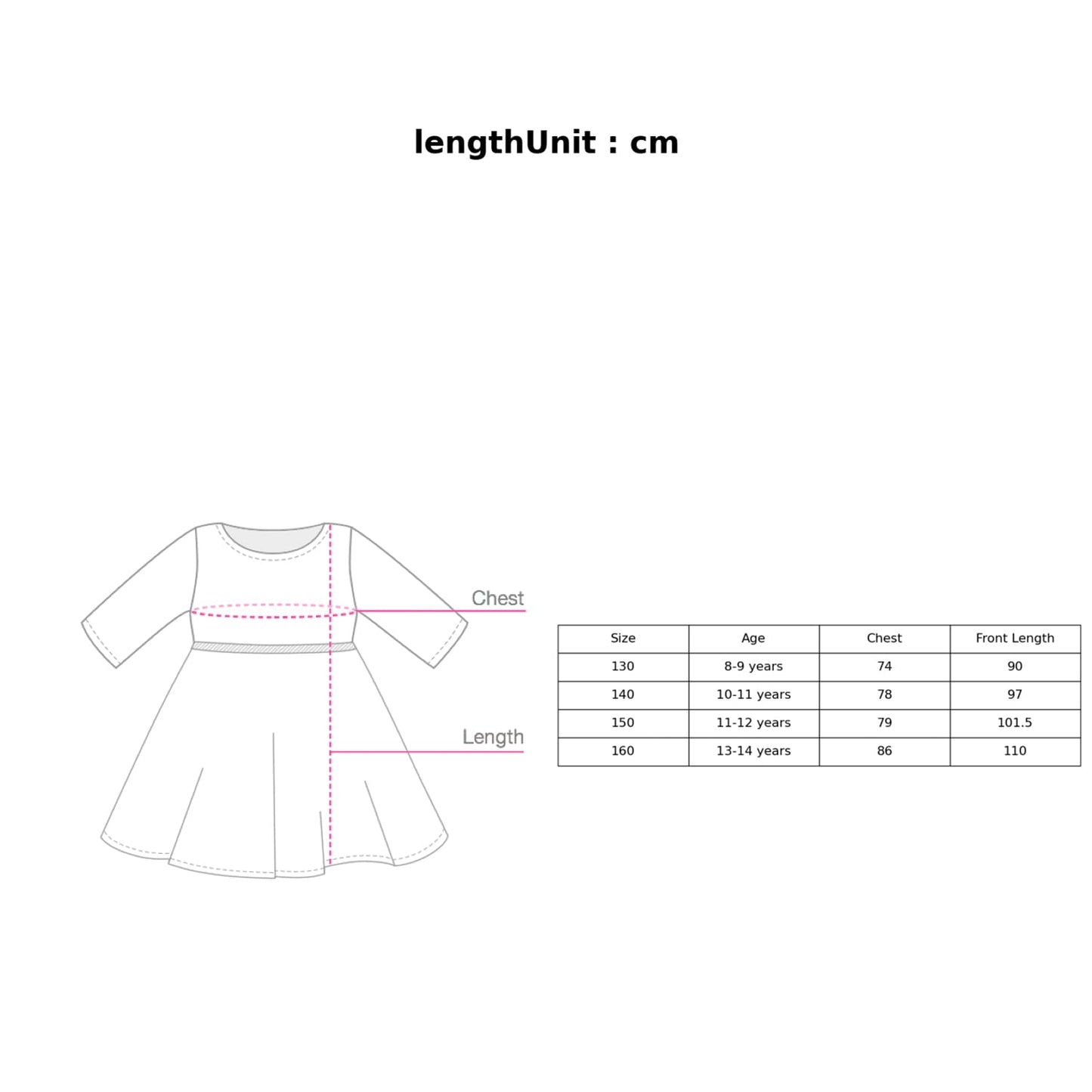 Hopscotch Girls Polyester-Blend Floral Print Casual Dress In Pink Color For Ages 10-11 Years (GOE-4164032)