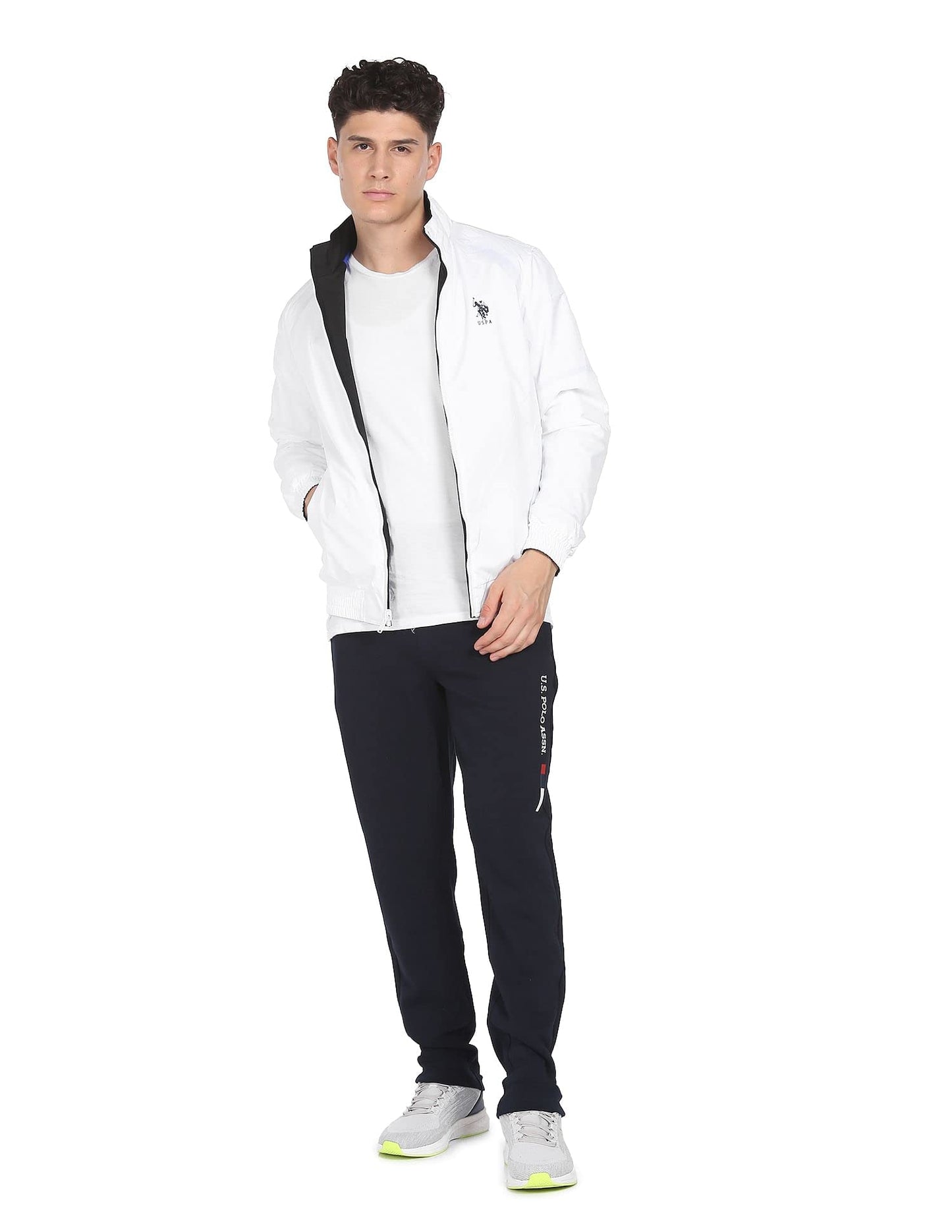 U.S. POLO ASSN. Men's Trench Coat (USJCK0197_White_M)