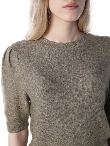 ONLY Women's Rayon Blend Classic Pullover Sweater (15350776- Cub