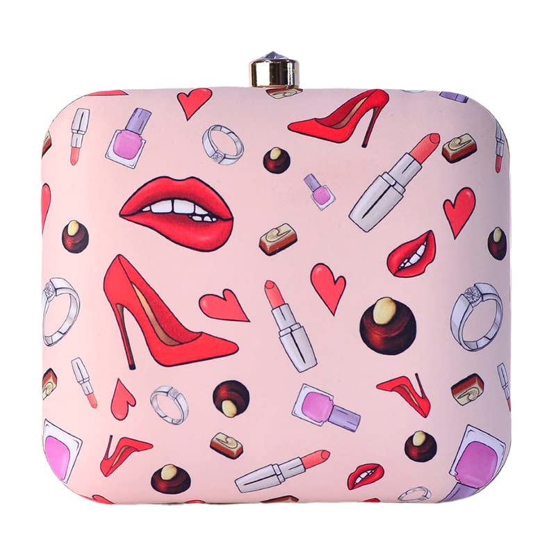 Artklim Girly Fashion Accessory Printed Clutch