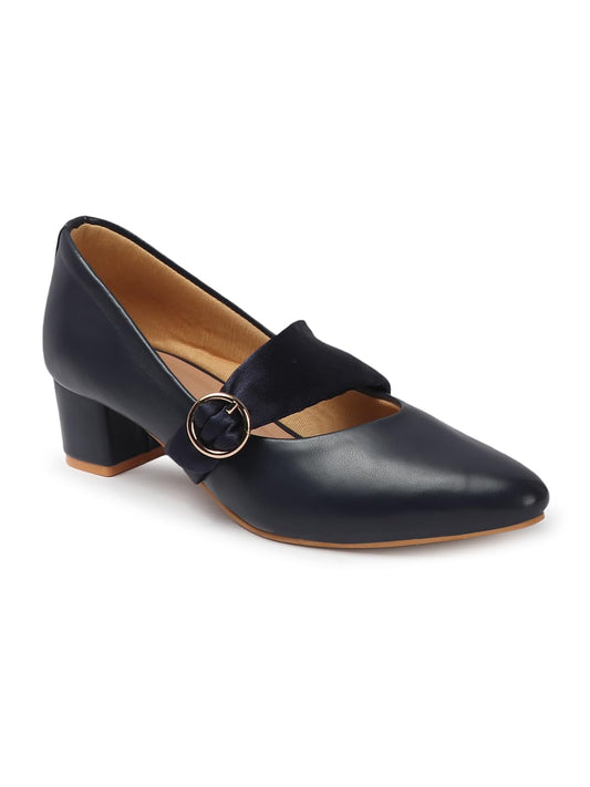 Carlton London Women Shoes,Navy Blue,UK-5