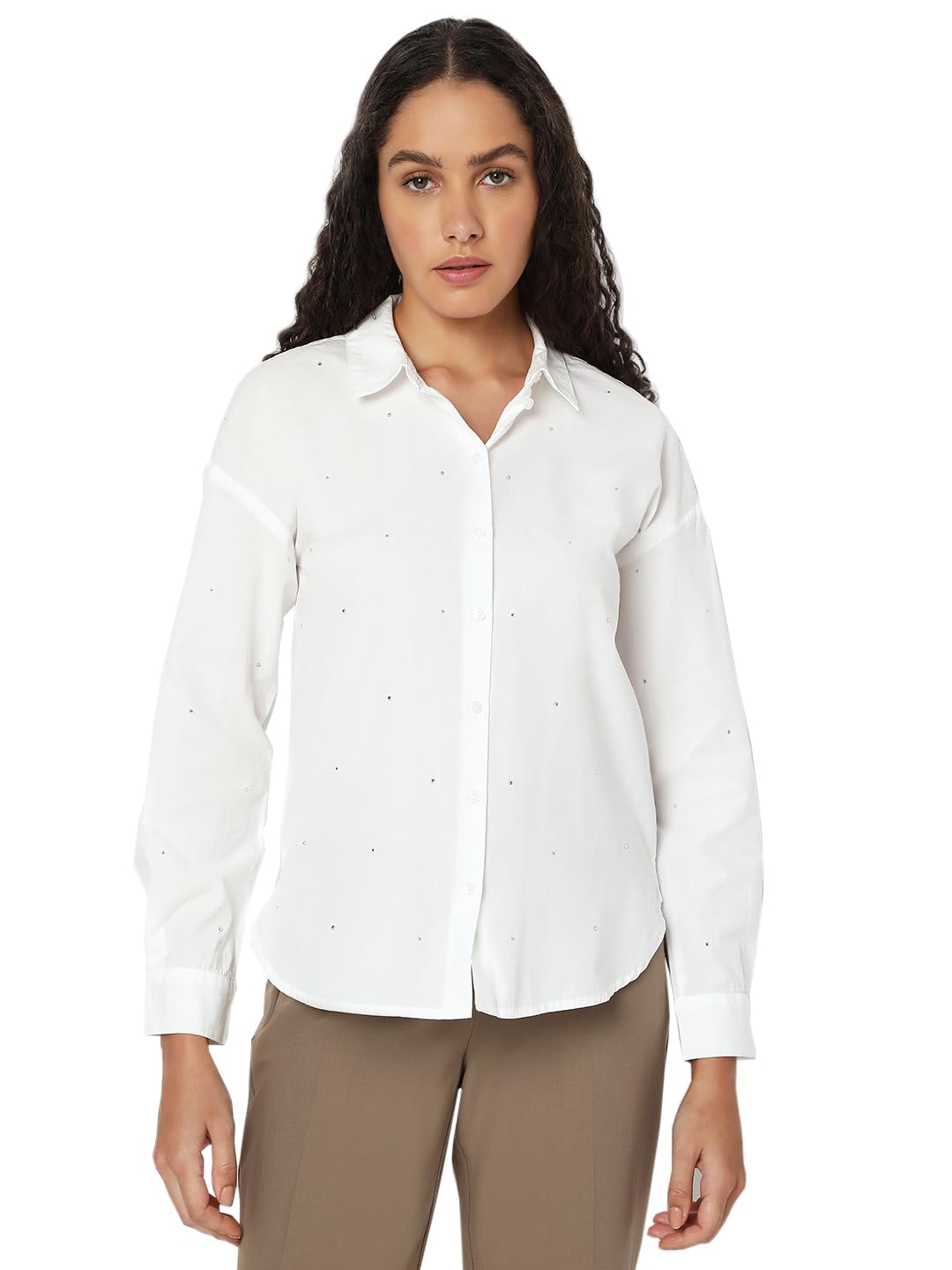 VERO MODA Women White Regular Fit Shirt