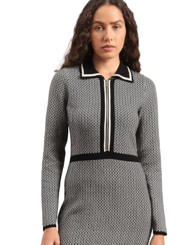 VERO MODA Women's Knee Length Dress Jet Black