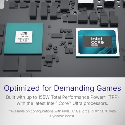 Alienware 16X Aurora Gaming Laptop, AI Enabled Intel Core Ultra9 HX Processor, 32GB DDR5, 1TB SSD, NVIDIA GeForce RTX 5070, 8GB GDDR7, 16" QHD+ 240Hz Display, Backlit KB, Interstellar Indigo, 2.66kg
