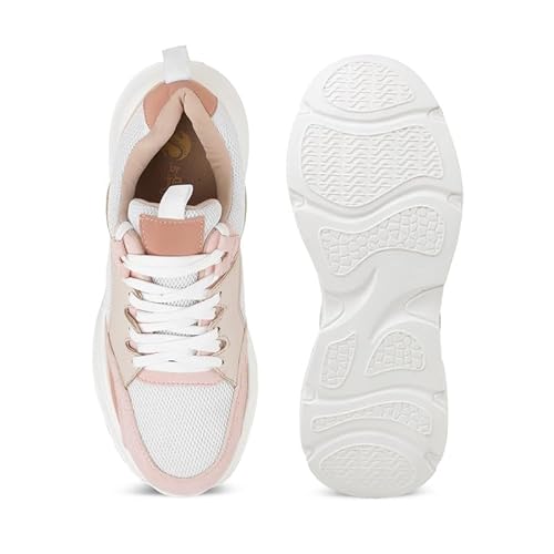 tresmode NORDI Pink Women's Sneakers in Size 7 UK / 40 EU