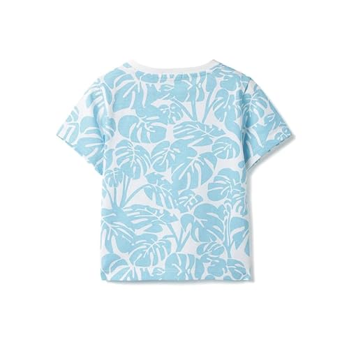 United Colors of Benetton Regular Fit Round Neck Tropical Printed T-Shirt