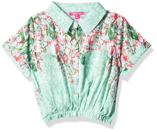 BIBA Girl Printed Kid(KW4464_Mint Green_7)