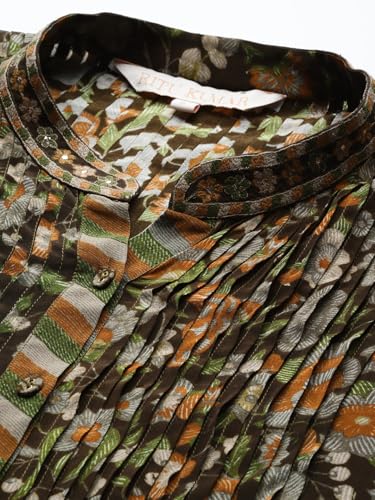 Ritu Kumar Brown Flora Kurti