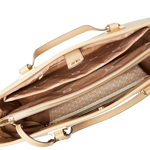 Anne Klein Work Tote with Detachable Pouch, Oatmilk, Oatmilk, X- Large