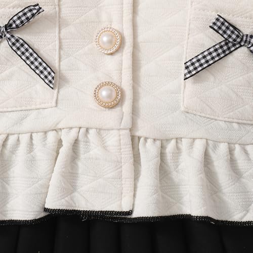 Hopscotch Girls Full Sleeves Multi 3-Pc Bow Applique Skirt Set For Ages (4-5 Years)