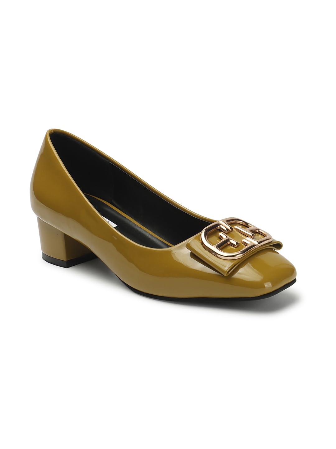ELLE Women Shoes, Mustard, UK-4