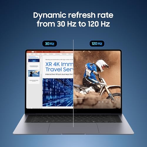 Samsung Galaxy Book6 Pro (Gray, 16GB RAM, 512GB SSD) | Intel Core Ultra 7 (Series 3) | 14" WQXGA+ Dynamic AMOLED 2X | 30Hrs Battery Life | 120 Hz Refresh Rate | Dolby Atmos Stereo Speakers | AI PC