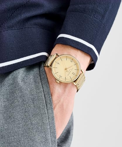 Ted Baker Phylipa Gents Timeless 41 mm Gold Dial Men Analog Watch- BKPPGF405