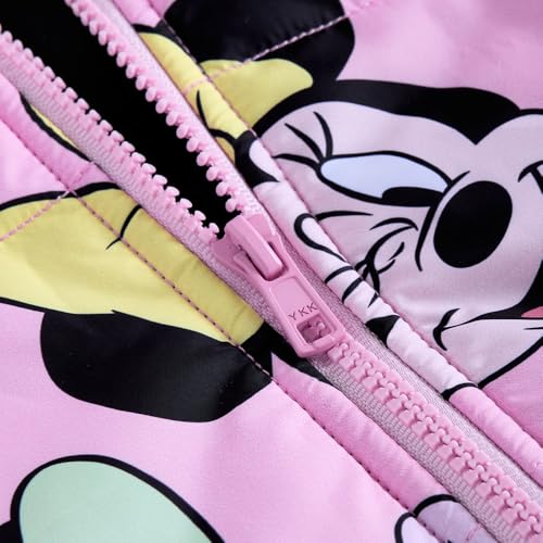 Hopscotch Girls Full Sleeves Pink Minnie Mouse Puffer Jacket (4-5 Years)