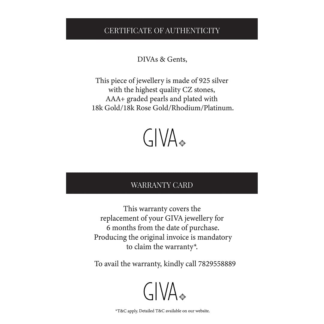 GIVA 925 Silver Rose Gold Blue Moon Earrings | Gifts for Girlfriend, Gifts for Women and Girls | With Certificate of Authenticity and 925 Stamp | 6 Months Warranty*