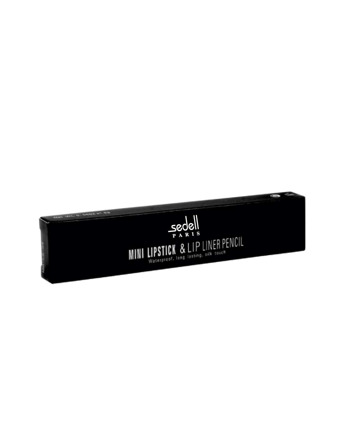 Sedell Professional Mini Lipstick & Lip Liner Pencil, Red,