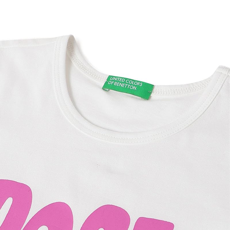 United Colors of Benetton Regular Fit Round Neck Typography T-Shirt