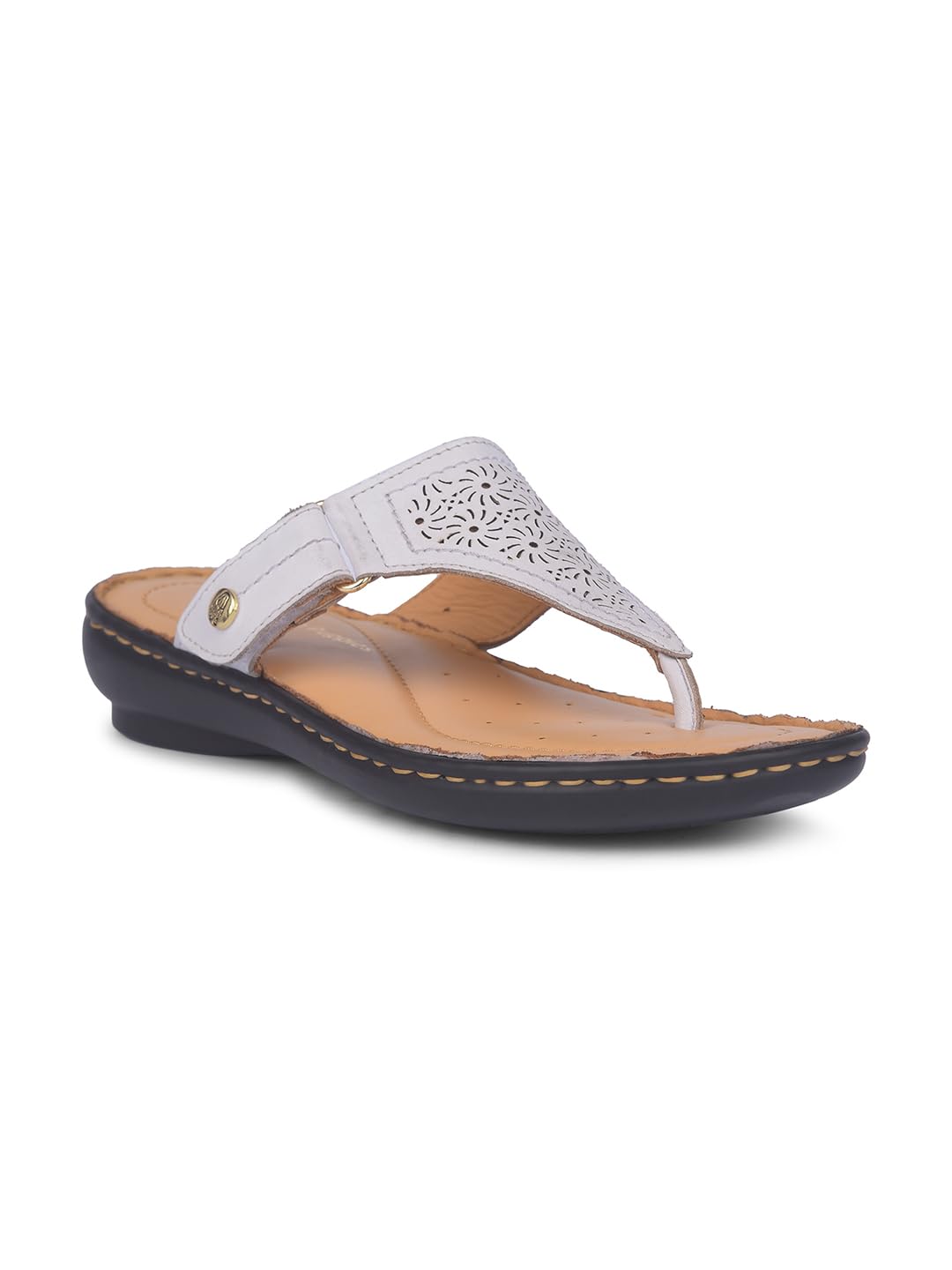 HUSH PUPPIES Women's Hilton Sandal Silver White (6 Uk)