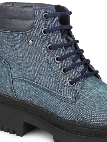 Inc.5 Womens Navy Blue Casual Solid Round Toe Ankle Boots