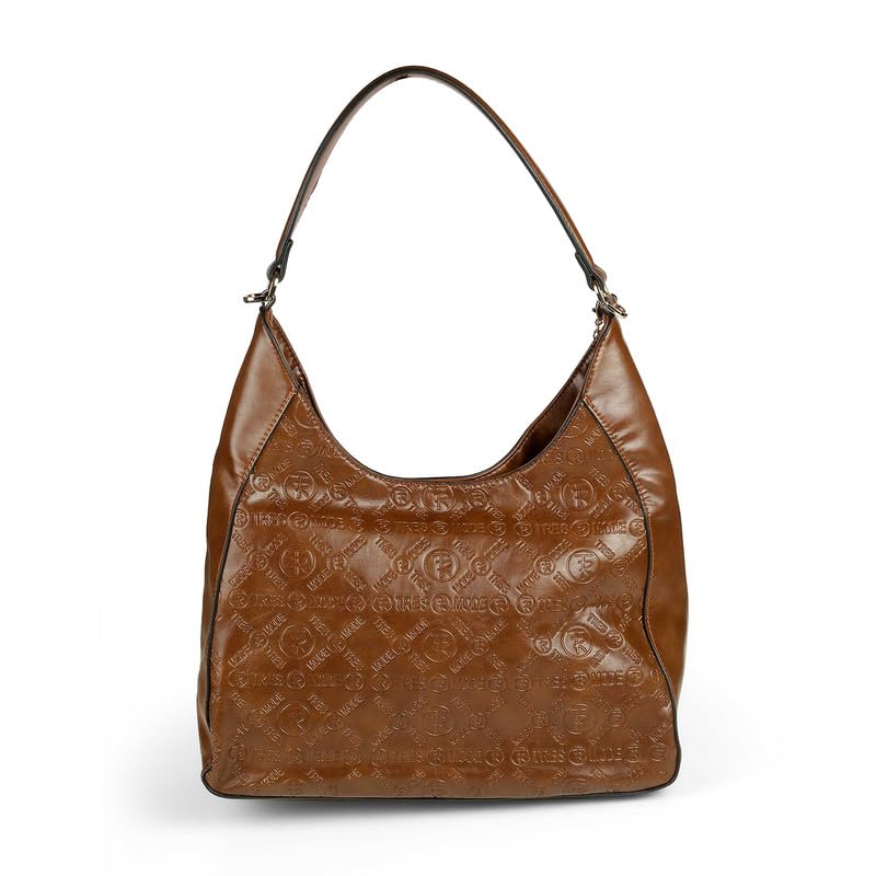 tresmode LYON Brown Vegan Leather Sling Bag
