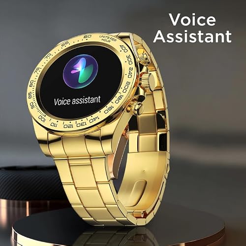 Fire-Boltt Blizzard Ultra 32.5mm (1.28) Premium Luxury Smartwatch with Jewel Studded Dial Smartwatch (Silver Colour) (Blizzard)