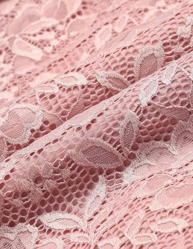U.S. Polo ASSN. Floral Lace Mini Sheath Dress (UWAW25DRS215_Pink_XL)