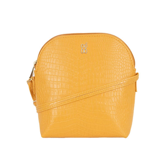 Baggit Women Yellow Bowling Sling Bag Xxs Size | Ladies Stylish Casual Cross Body Purse Handbag