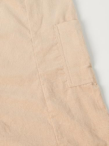 Max Girls Solid Pinafore Dress with T-Shirt (Beige_10-12 Y)