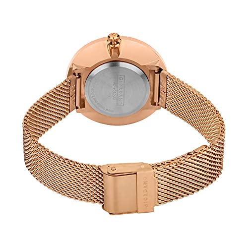 Giordano Eleganza Collection Analog Wrist Watch for Women with Color Variant, Stylish Wired Metal Mesh Band| Ladies | Girls - GD-4062