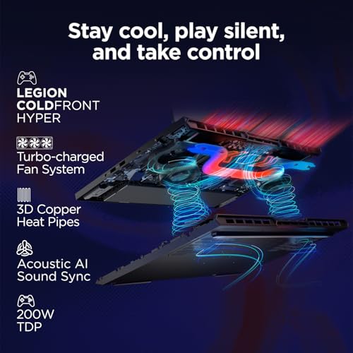 Lenovo Legion Pro 5 2025 Intel Core i9-14900HX | NVIDIA RTX 5070 8GB (32GB RAM/1TB SSD/WQXGA IPS/240Hz/16 (40.6cm)/Windows 11/Office 2024+AI Now/Black/2.4Kg), 83NN003CIN AI Powered Gaming Laptop