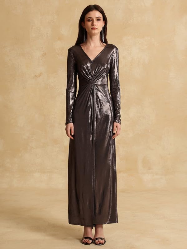 Kazo Trace Maxi Dress for Women Silver