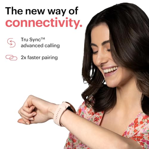 Noise Twist Round dial Smart Watch with Bluetooth Calling, 1.38" TFT Display, up-to 7 Days Battery, 100+ Watch Faces, IP68, Heart Rate Monitor, Sleep Tracking (Blush Beige)
