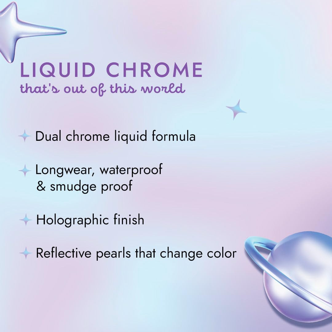 Nykaa Cosmetics Stardust Dual Chrome Eyeliner with Holographic Finish - URL/IRL (1.6ml)